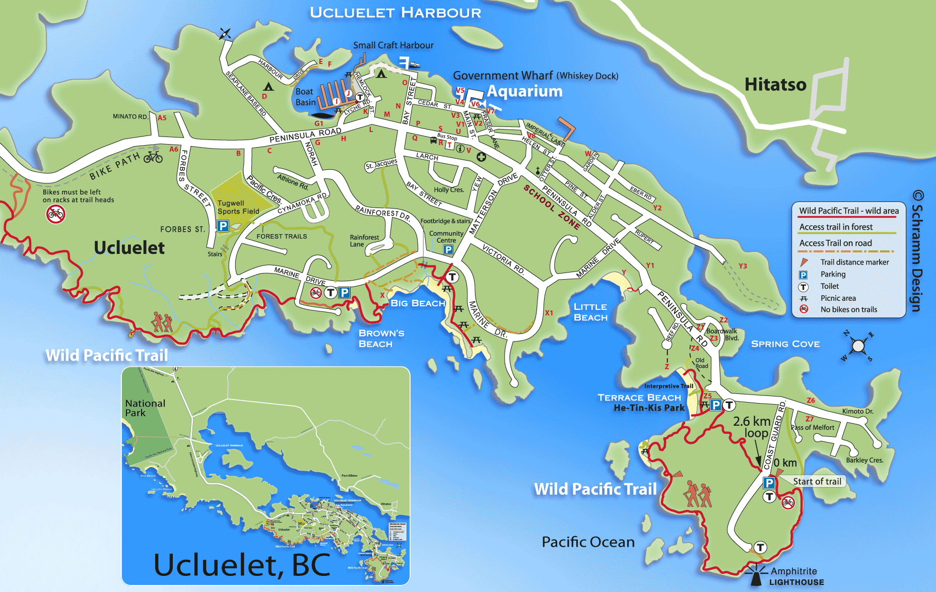 Map of Pacific Rim National Park